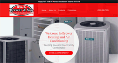 Desktop Screenshot of brewerheatingandair.com